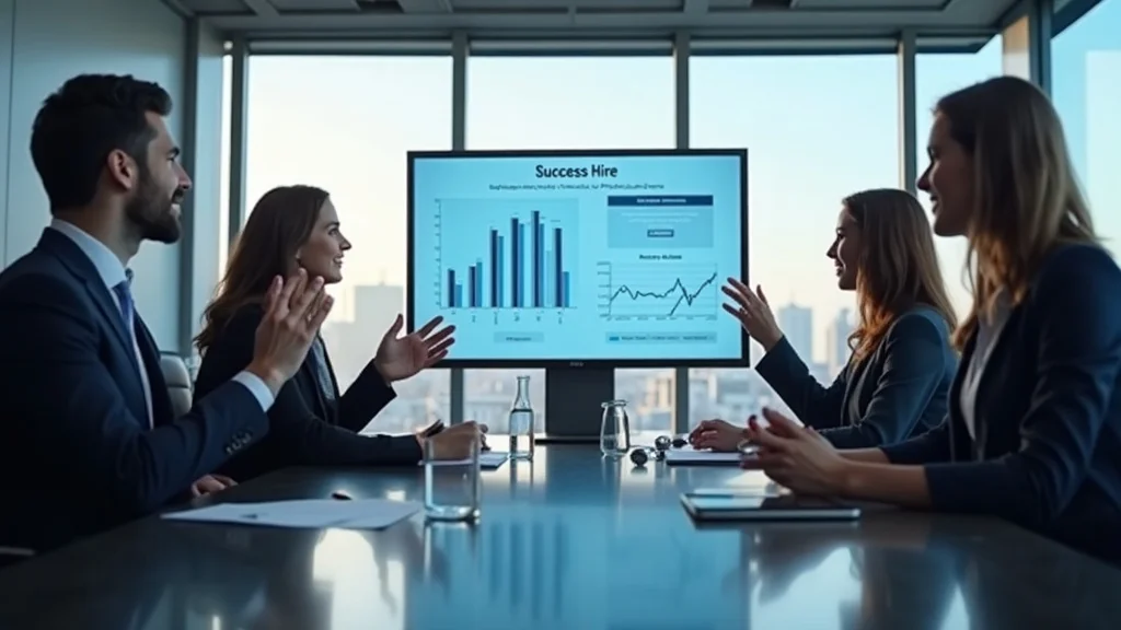 Healthcare executives reviewing successful direct hire healthcare recruiter placements and improved patient care outcomes.