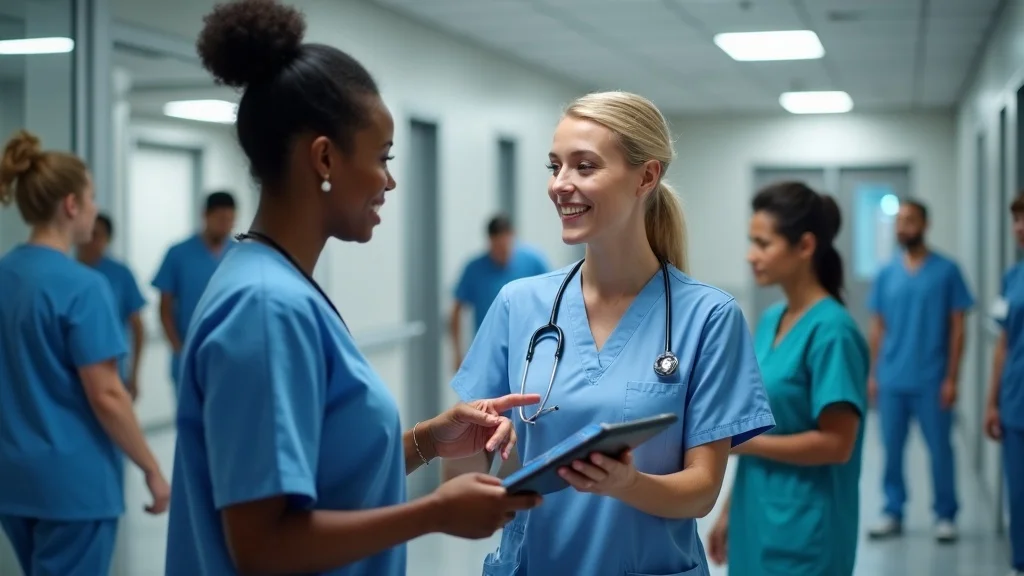 Nurse staffing manager customizing healthcare staffing dashboard for patient care and facility needs.